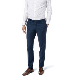 HECHTER PARIS Herren Hose blau meliert