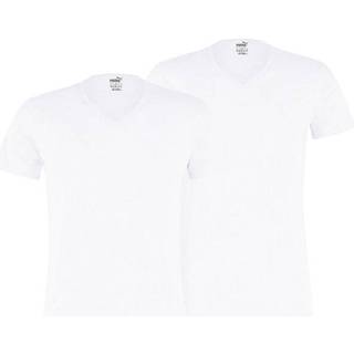 Puma 2-pak Basic V-neck Tee - White - Medium
