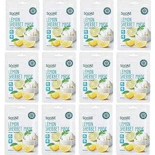 Soo'AE Lemon Sherbet Mask Klende & Forfriskende 12 Count
