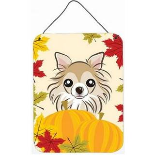 """" Caroline's Treasures Chihuahua Thanksgiving Wall eller Door Hanging Prints BB2057DS1216 16HX12W Multicolor """"