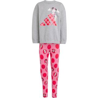 Disney Minnie Mouse joggingdragt - Medium Grey Heather / Pink Fusion / Pure Ruby - 122