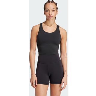 All Me Medium-Support Long Line Bra tanktop - Black - 2X (E-G)