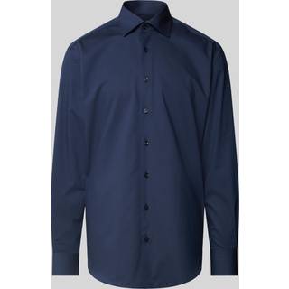 MODERN FIT Performance Shirt in navy plain
