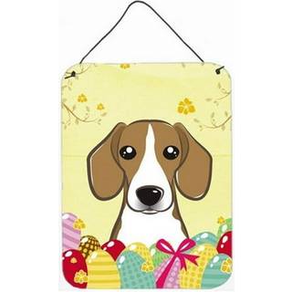 """" Caroline's Treasures Beagle Easter Egg Hunt Wall eller Door Hanging Prints BB1921DS1216 16HX12W Multicolor """"
