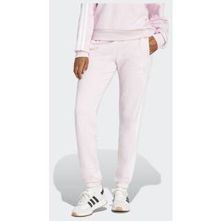 Essentials 3-Stripes French Terry Cuffed-bukser - Clear Pink / White