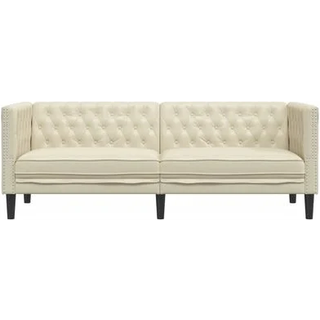 3-personers Chesterfield-sofa kunstlæder