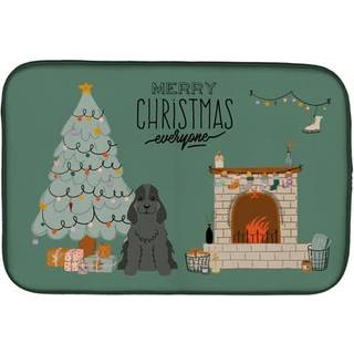 """" Caroline's Treasures Black Cocker Spaniel Jul Alle opvaskemønster 14 x 21 Multicolor """"