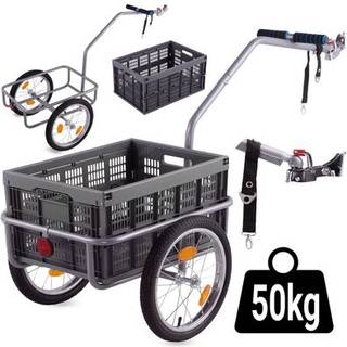 Cykelanhænger med aftagelig transportkasse, maks. 50 kg