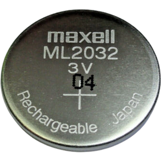 Maxell Lithium Knapcelle Akku ML2032 3V genopladelig