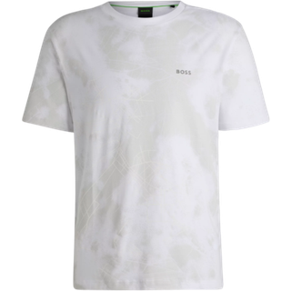 Relaxed fit T-shirt i bomuldsblanding med dekorativt reflekterende print