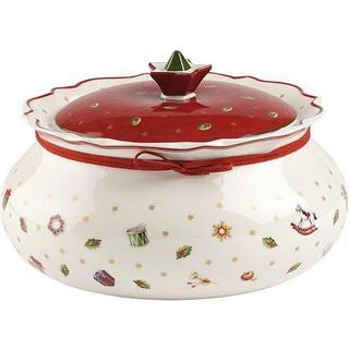 Villeroy & Boch Toy's Delight krukke med låg M 1,9 L Hvid-rød