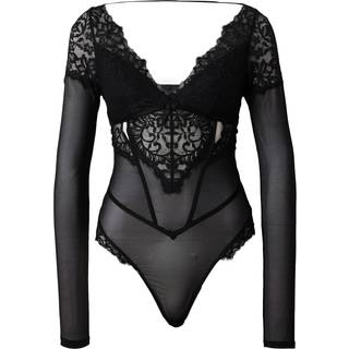 Hunkemöller Astrid bodystocking, sort, Størrelse: S, Dame