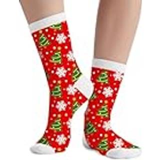 Julestrømper med juletræer