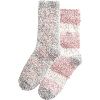 Next Pink/Grey Cosy Socks 2 Pack