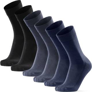 BAMBOO DRESS SOCKS - Black | Grey | Navy Blue / 39-42 / 6-Pack
