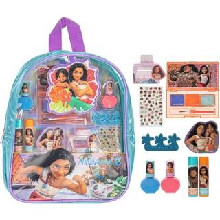 Townley Girl Disney Moana 2 Makeup Fyldt rygsæk sæt inklusive læbebalsam neglelak neglfilhårbuer og andet tilbehør perfekt til fester sleepovers