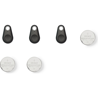 Bluetooth Nøglefinder Sort 3 Stk inkl. Batterier til iPhone & Samsung