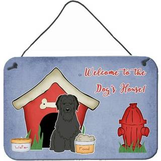 """" Caroline's Treasures Dog House Collection Briard Black Wall eller Door Hanging Prints BB2835DS812 8HX12W """"