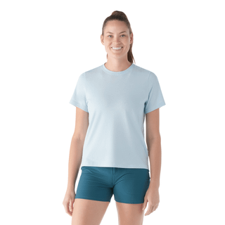 Smartwool Women's Perfect Crew Tee Merino-shirt Damer størrelse XS farve grå