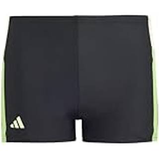 Colorblock 3-Stripes badeshorts - Black / Green Spark / Lucid Lime - 116