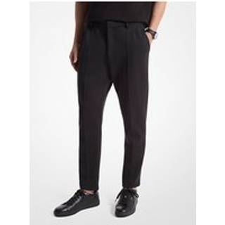 MK Cotton Blend Trousers - Black - Michael Kors - XS