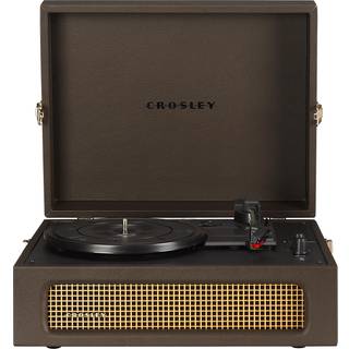 Crosley CR8017B-Co Voyager Vintage Portable Vinyl Record Player Drejebord med Bluetooth ind/ud og indbyggede højttalere Kakao