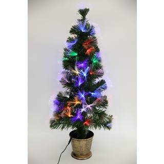 Conzept fiber juletræ H90 cm 84 LED multifarvet IP44 grøn
