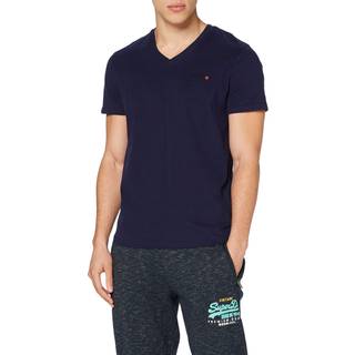 Superdry Klassisk T-shirt med V-hals, fremstillet i økologisk bomuld