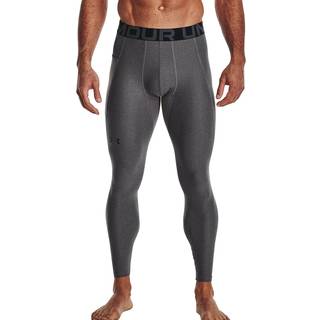 HeatGear® Men's Leggings Carbon Heather / Black 3XL