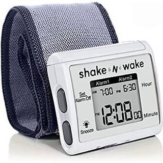 Shake N Wake stille vibrerende vækkeur-armbånd med to alarmer - til pude- eller rejsebrug