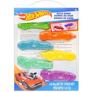 Hot Wheels 6-delte badebomber til b?rn Bubble Gum Duftende badeleget?j til b?rn i alderen 3+ af Townley Girl