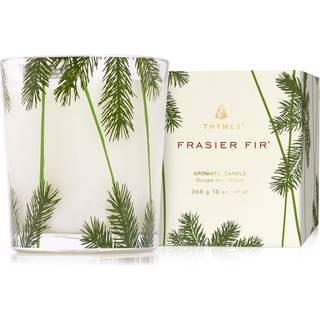Thymes Frasier Fir Heritage h?ldte stearinlys - Pine Needle Candle Jar Design - Duftlys med noter af Crisp Siberian Fir Cedarwood og Sandalwood -