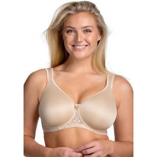 Miss Mary Smooth Lacy T-shirt Bra - Beige - E 80