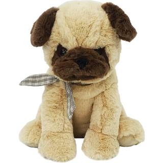 Mon Ami Perceval The Pug Dog fylld djur - 12 handgjorda & mjuk gosig hundplyschleksak för små pojkar flickor och barn i alla åldrar