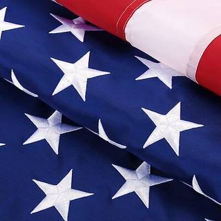 American Flag 2.5x4 ft udend?rs tunge - Premium USA Flag 2.5x4 ft - US Flag med broderede stjerner og syede striber (Premium 2.5x4 ft USA -flag)