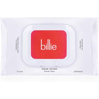 Billie - Wonder Wipes - Makeup-fjernende ansigtsservietter - Med hyaluronsyre og troldnd - 25 count Emballage kan variere