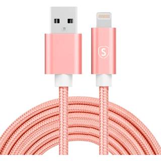 SIGN USB til Lightning-kabel, 2,4A, 2m, Nylon - Blå