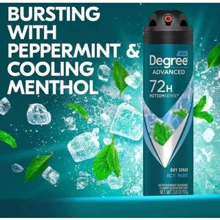 Degree Men Advanced Antiperspirant Deodorant Dry Spray Icy Mint 3 Count 72-timers sved- og lugtbeskyttelsesdeodorant til mnd med MotionSense-tek