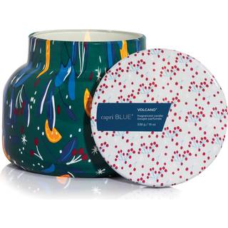 Capri Blue Pattern Play Signature Holiday Candle - Luxury Holiduit Duftlys til hjemme -langvarig soja voksblanding - kommer i dekorativ glaskrukk