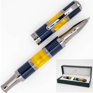 Monteverde USA Regatta Sport Rollerball Pen Orange og Carbon Fiber - Luxury Writing Instrument Refillable Rollerball Pen Standard Rollerball Refi