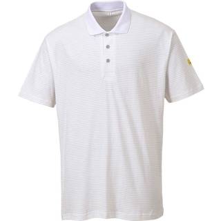 Anti-Statisk ESD poloshirt - Hvid (Størrelse: XXXL)