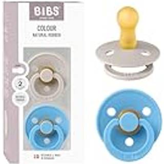 Bibs Pacifier Colour Latex Size 2 Mushroom/Breeze (1 sæt)