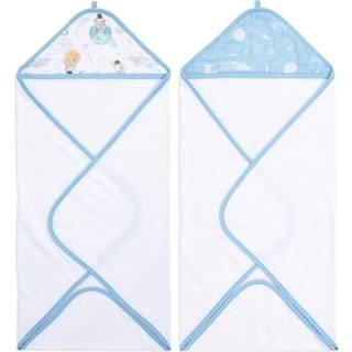 Aden + Anais aden + anais White Essentials Hooded 100% Cotton Towels 2 Pack