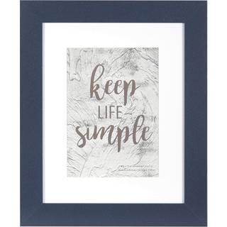Kennethan 8x10 Picture Frame Navy Blue 1 stk i 1 s?t 8x10 Ramme kan vise 5x7 billede med Mat eller 8x10 uden m?tten p? v?ggen eller bordet