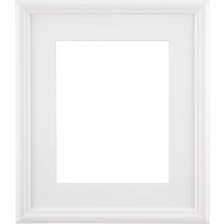 Kreativ Mark Plein Air Wooden Picture Frame - 5x7 Hvid - Professionel enkelt ramme til kunstpaneler Str?kkede l?rredsbilleder og mere glas og bag