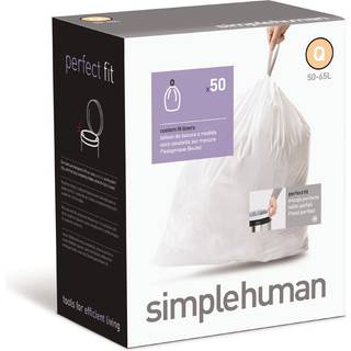 SimpleHuman Custom Fit papirkurven kan foring q 50-65 l / 13-17 Gal 50-tællingskasse