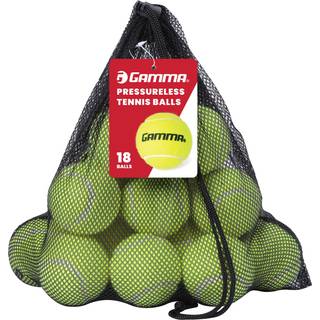 Gamma Pressureless Tennis Balls til tennisøvelse og lektioner længerevarende holdbarhed og mere hopp end standard tennisboller gul pose med 18