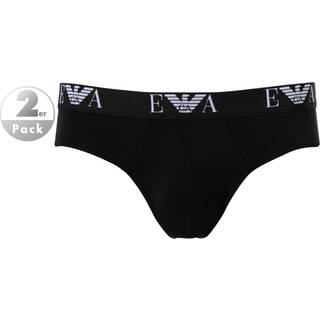 EMPORIO ARMANI Herren Slips schwarz Baumwolle & Mix unifarben