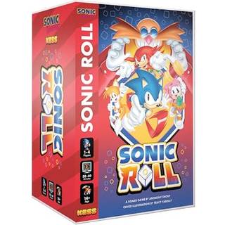 KESS - Sonic Roll Board Game: Roll Through 4 Classic Zones 1-4 Spelare Spännande bordsskiva äventyrsspel för åldrarna 14