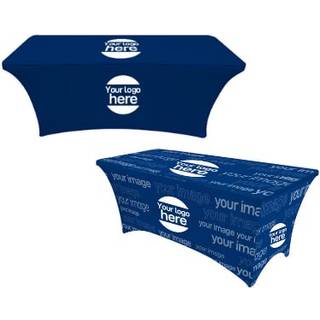 Tilpasset duge 4ft 6 ft 8 ft Tabel Runner Personaliseret duge til messebegivenheder f?dselsdag Bryllupsdag Handelsmantel Personalizado (rektangul